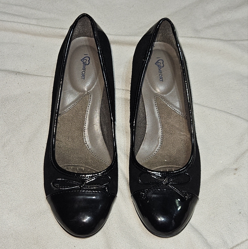 I ❤️ Comfort Black Gem Womans Platforms
